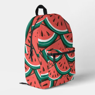 Watermelon Slices Pattern Printed Backpack