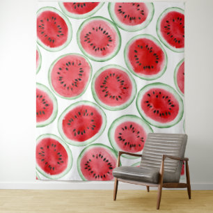 Watermelon slices pattern tapestry
