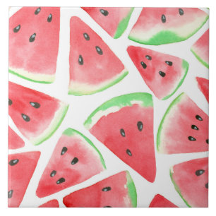 Watermelon slices pattern tile