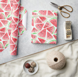 Watermelon slices pattern wrapping paper