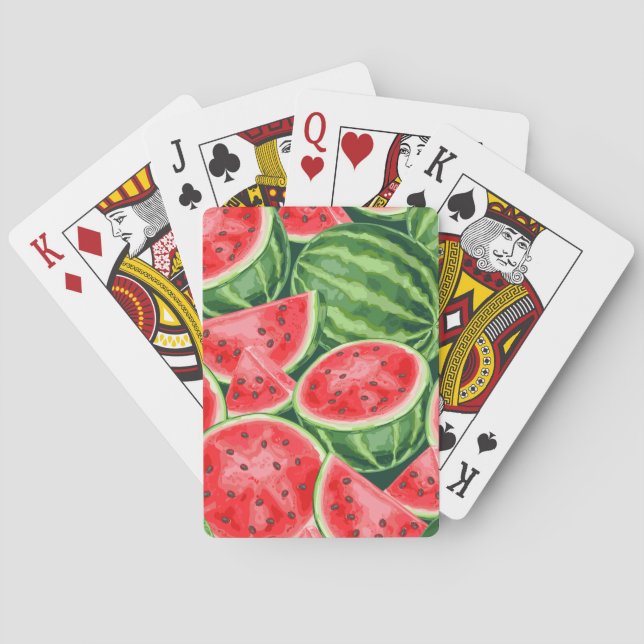 Watermelon Slices Playing Cards (Back)