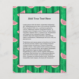 Watermelon Slices Tropical Juicy Fruit Flyer