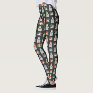 Watermelon Sloth Pattern Leggings