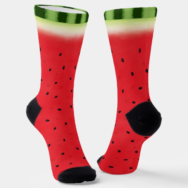 Watermelon Socks (Angled)