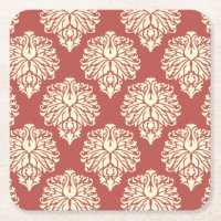 Watermelon Southern Cottage Damask