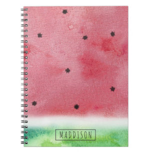 Watermelon Spiral Notebook - Personalised