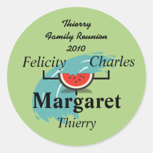 Watermelon Splash Family Tree Sticker