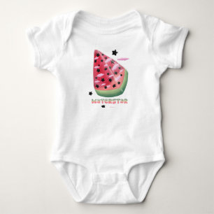 Watermelon star  baby bodysuit