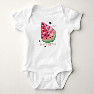 Watermelon star baby bodysuit
