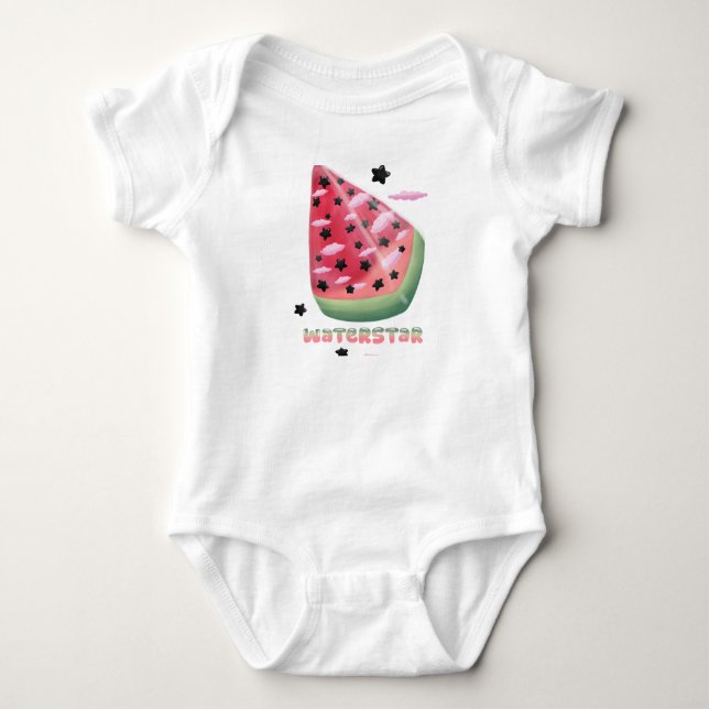 Watermelon star  baby bodysuit (Front)
