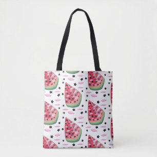 Watermelon star tote bag