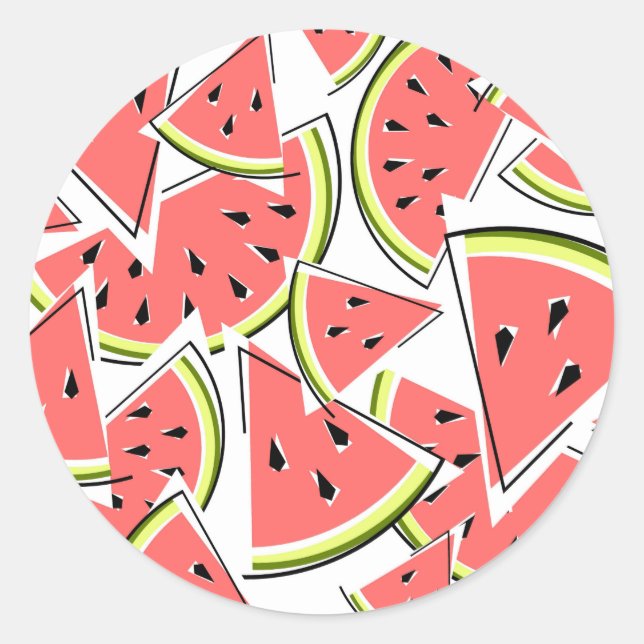 Watermelon sticker round (Front)