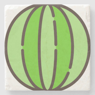 watermelon stone coaster