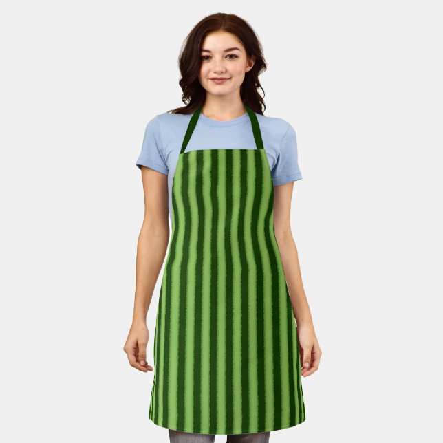 Watermelon stripe apron (Worn)