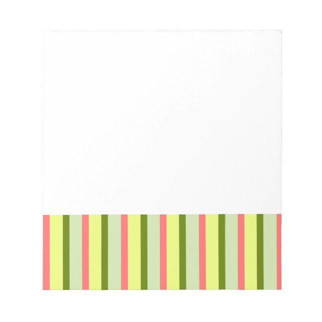 Watermelon Stripe Classic Notepad (Front)