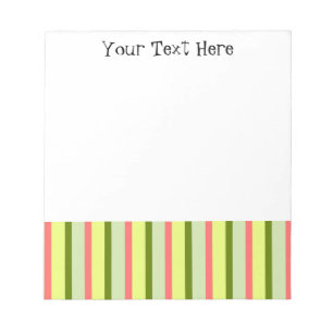 Watermelon Stripe Classic Text Notepad