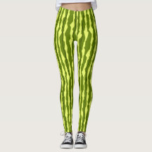 Watermelon Stripe leggings