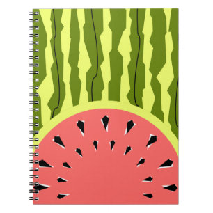 Watermelon Stripe Pink Notebook