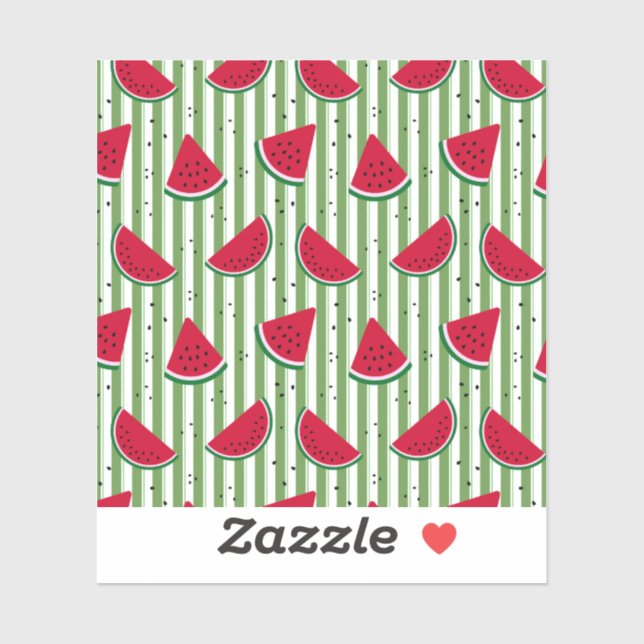 Watermelon Stripe Seamless Pattern (Sheet)