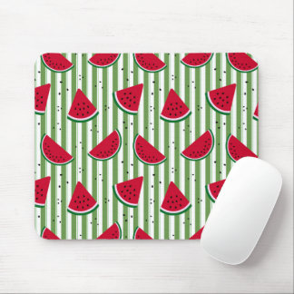Watermelon Stripe Seamless Pattern Mouse Mat