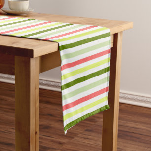 Watermelon Stripe Thin table runner