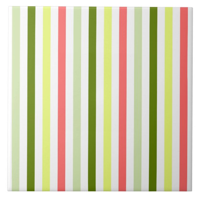 Watermelon Stripe Thin Tile (Front)