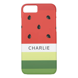 Watermelon Stripes custom name phone cases