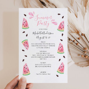 Watermelon Summer Bachelorette Weekend Itinerary