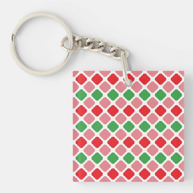 Watermelon Summer Digital Paper-56201 Key Ring (Front)