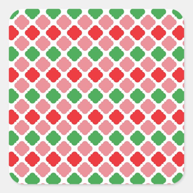 Watermelon Summer Digital Paper-56201 Square Sticker (Front)