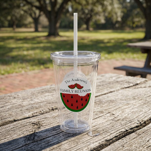 Watermelon Summer Family Reunion Acrylic Tumbler