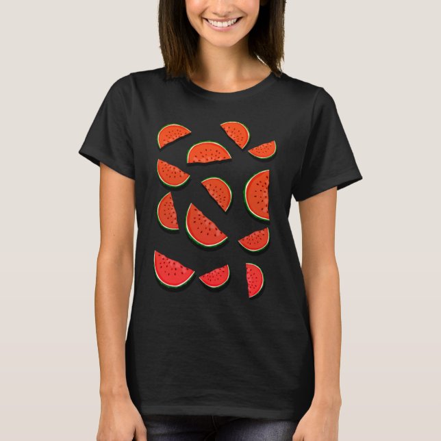 Watermelon Summer Fruit Pop Melon T-Shirt (Front)