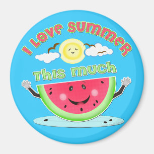 Watermelon Summer Love Magnet