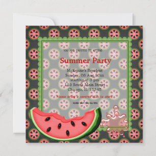 Watermelon Summer Party Invitation