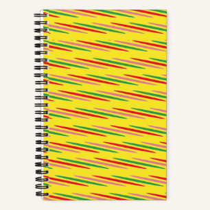 Watermelon Summer Stripes Pattern-56204 Notebook