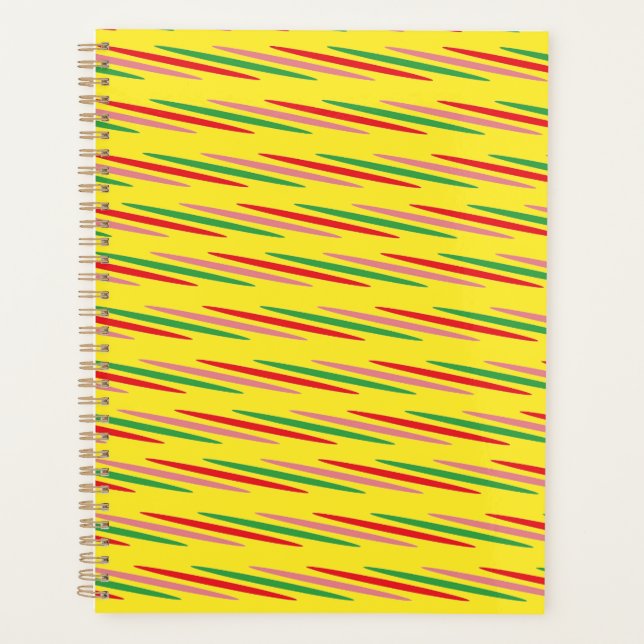 Watermelon Summer Stripes Pattern-56204 Planner (Front)
