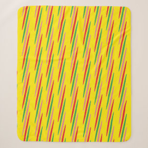 Watermelon Summer Stripes Pattern-56204 Sherpa Blanket