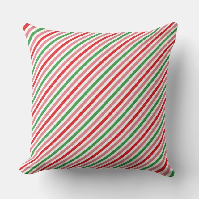 Watermelon Summer Stripes Pattern-56206 Cushion (Front)