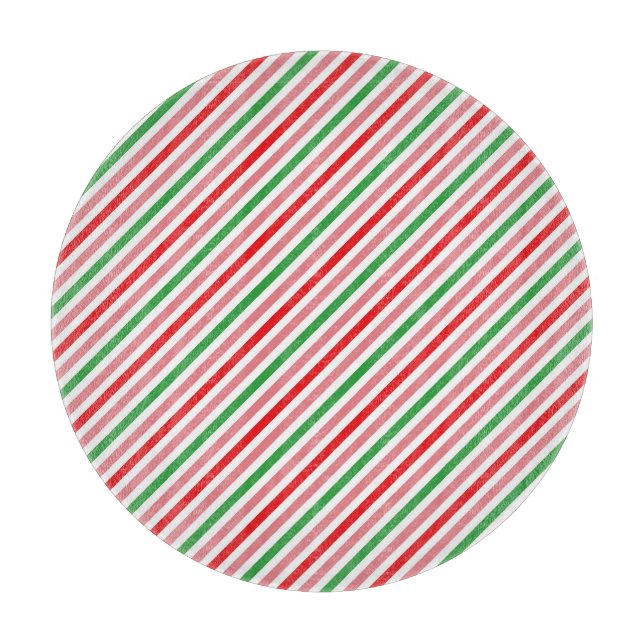 Watermelon Summer Stripes Pattern-56206 Cutting Board (Front)