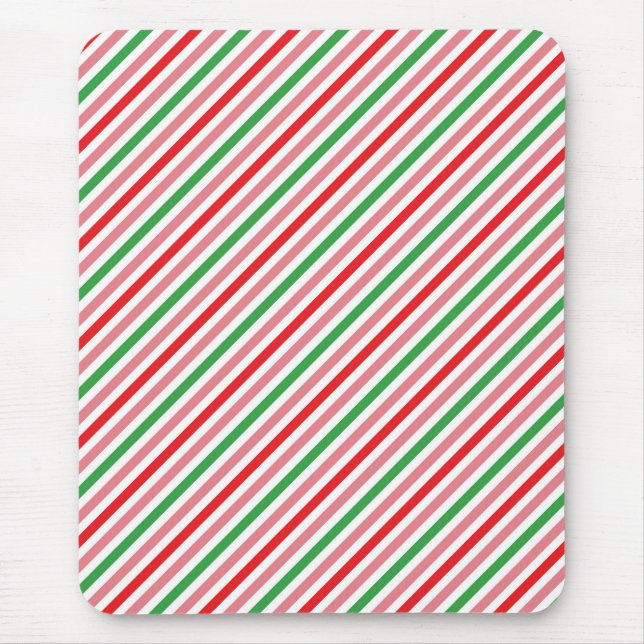Watermelon Summer Stripes Pattern-56206 Mouse Mat (Front)