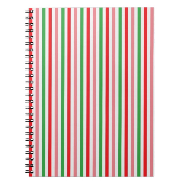 Watermelon Summer Stripes Pattern-56206 Notebook (Front)