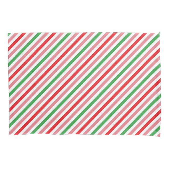 Watermelon Summer Stripes Pattern-56206 Pillowcase (Front)