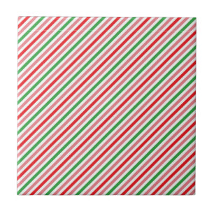 Watermelon Summer Stripes Pattern-56206 Tile