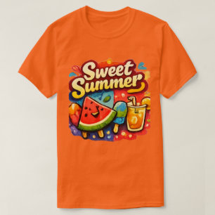 Watermelon Summer T-Shirt Fruit Graphic Tee