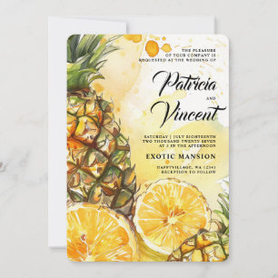 Watermelon Summer Wedding Invitation