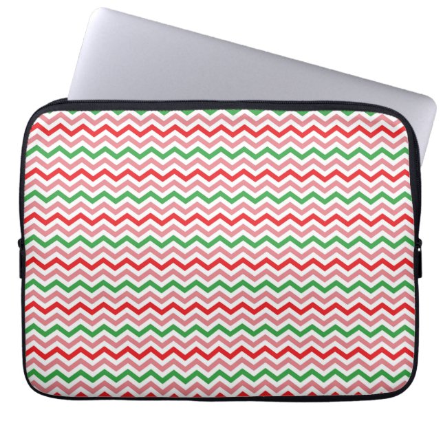 Watermelon Summer Zigzag Stripes Pattern-56209 Laptop Sleeve (Front)