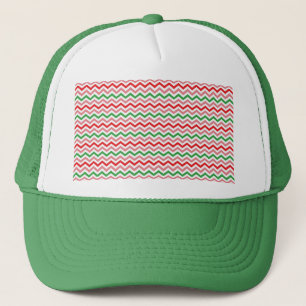 Watermelon Summer Zigzag Stripes Pattern-56209 Trucker Hat