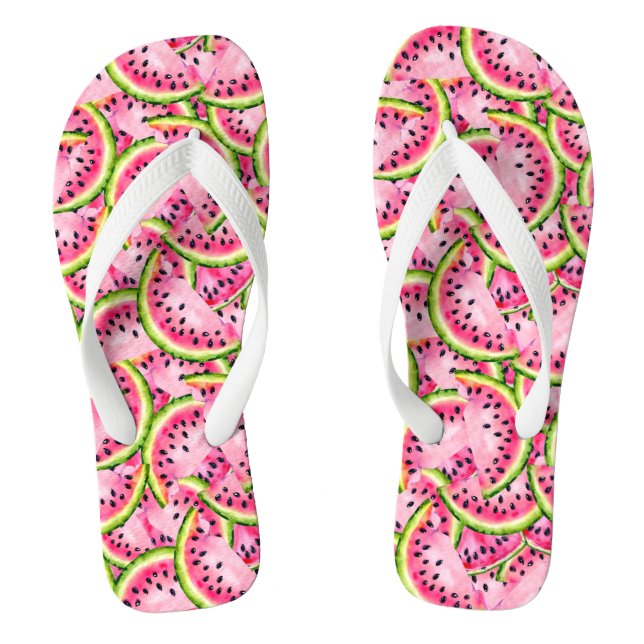 Watermelon Surprise Flip Flops (Footbed)