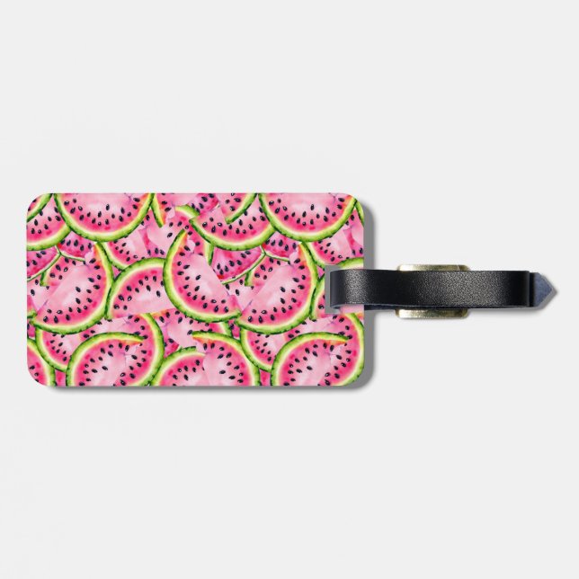 Watermelon Surprise Luggage Tag (Back Horizontal)