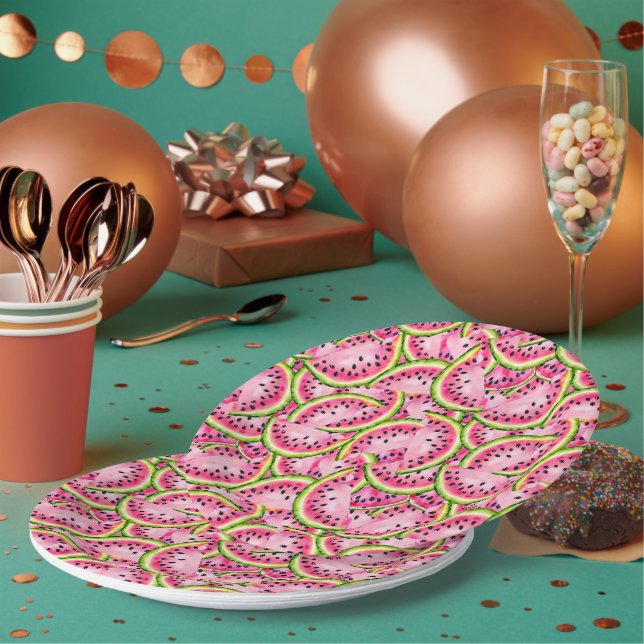 Watermelon Surprise Paper Plates (Multi)
